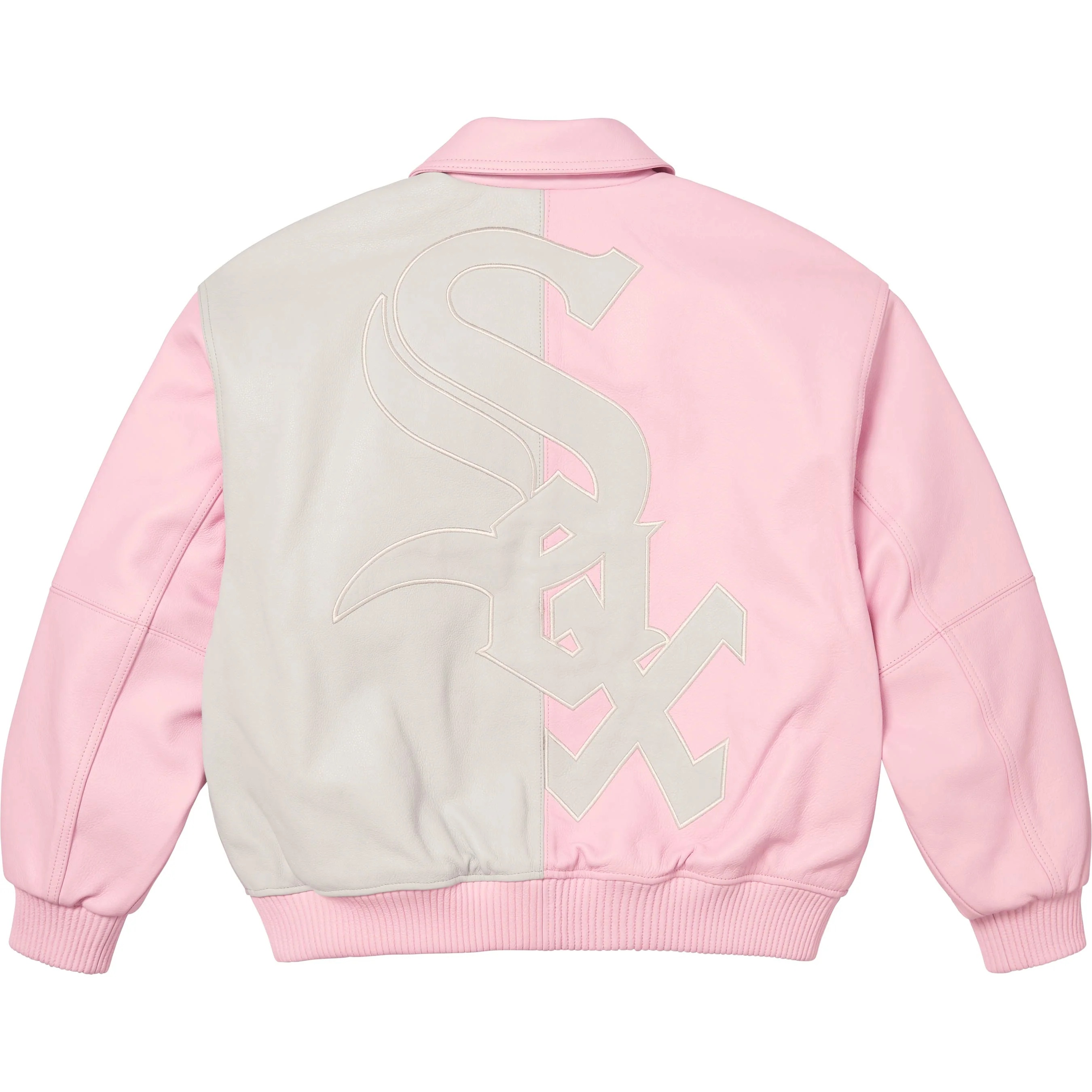Supreme®/Chicago White Sox™ Leather Varsity Jacket view 6